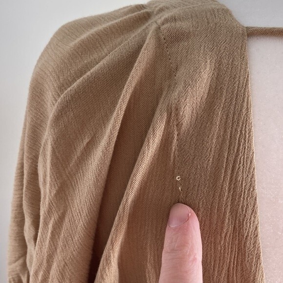 Lovers and Friends Vneck Ruched Nude Innika Summer Mini Dress XXS - Picture 15 of 16